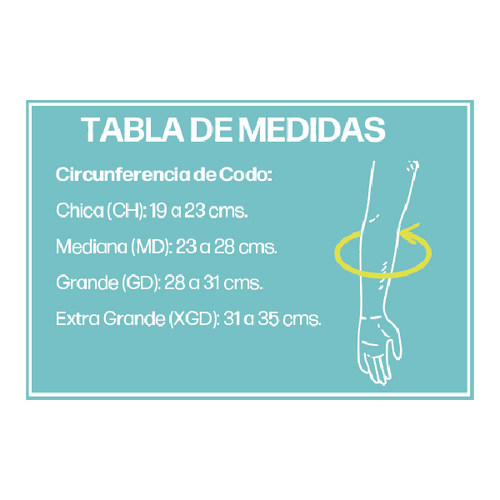  Codera Estabilizadora con Doble Correa de Neopreno y Broche de Contactel , Md