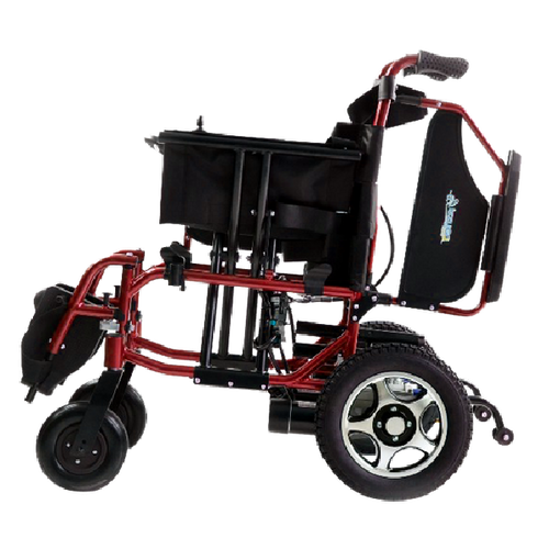 Silla de Ruedas Eléctrica de Aluminio izzyGo - 19 pulgadas - Roja