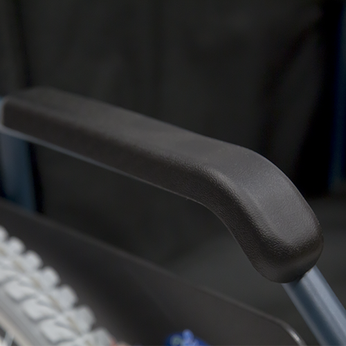 Silla de Ruedas Xtreme de Acero, con Freno - 18 pulgadas - Azul Ultramar