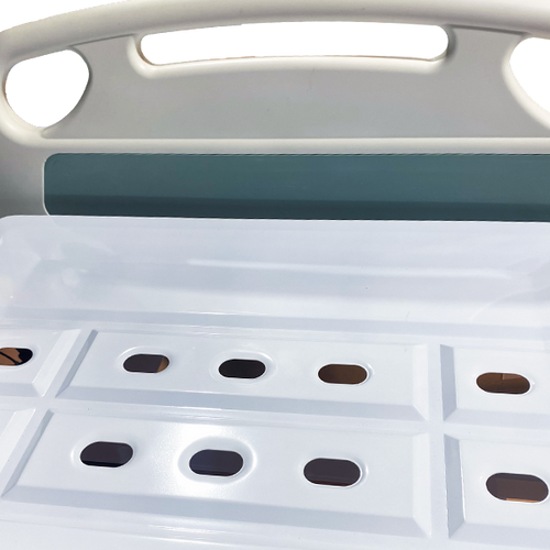 Cama Hospitalaria Eléctrica  Serie 7000, 3 Funciones, Piecera y Cabecera de ABS Desmontables