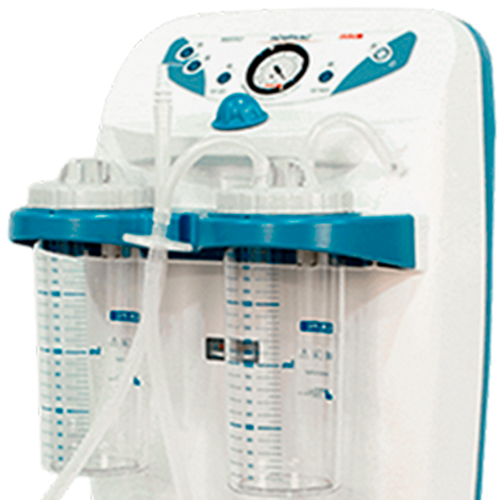 Aspirador de Secreciones Institucional Versión Full 2 con dos Frascos de Policarbonato de 2000 ml