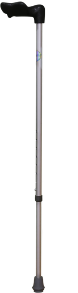 Bastón de 1 Apoyo Mango Anatómico Mano Izquierda - Negro