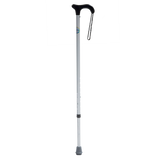 Bastón de Aluminio de 1 Apoyo - Mango Alemán - Negro