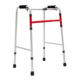  Andadera Económica Plegable de Aluminio - Roja