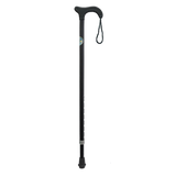 Bastón de Aluminio Esmaltado - Mango Alemán - Negro Mate Texturizado