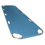 Camilla para Rescate - Plegadiza con Lona Azul - Cromada