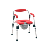 Cómodo para Ducha 4 en 1 Plegable con Respaldo - Rojo