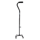 Bastón de Aluminio de 4 Apoyos de Lujo - Base Metálica - Gris Tornado