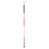 Bastón para Invidente Plegable con Rodamiento - Rojo y Negro