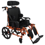 Silla de Ruedas ReHab Hero PCI (Parálisis Infantil) de Aluminio - 14 pulgadas - Naranja