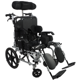 Silla de Ruedas ReHab Hero PCA (Parálisis Adulto) de Aluminio - 18 pulgadas - Gris