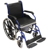 Silla de Ruedas con Cómodo Integrado - Brazos Flip-Up y Descansapies Abatibles