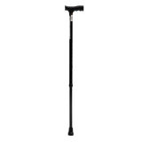 Bastón de Aluminio de 1 Apoyo Mango Alemán - Negro