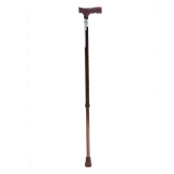 Bastón de Aluminio de 1 Apoyo Mango Alemán - Bronce