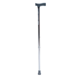 Bastón de Aluminio de 1 Apoyo Mango Alemán - Acabado Brillante