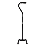 Bastón de Aluminio de 4 Apoyos Base Metálica - Negro