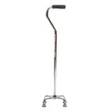 Bastón de Aluminio de 4 Apoyos Base Metálica - Acabado Brillante