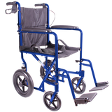 Silla de Ruedas de Aluminio Tipo Traslado de Lujo - Ruedas Traseras 12 pulgadas con freno