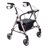 Andadera Rollator de Aluminio Ultra Compacta de Lujo - Gris