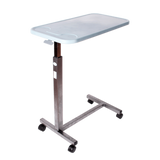 Mesa Puente Base H con Bandeja en Plastico Gris - Esmaltada Gris Martillado