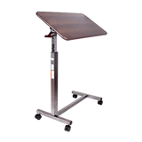 Mesa Puente Base  H con Bandeja Inclinable - Esmaltada Gris Martillado