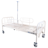 Cama Manual Económica Serie 920 de 2 Manivelas de Acero - Color Blanco