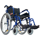 Silla de Ruedas Xtreme con Brazos FlipUp y Descansapies Abatibles y Desmontables - 18 pulgadas - Neumática - Tormenta