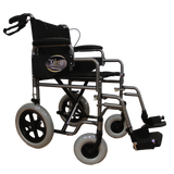 Silla de Ruedas Movili Motion de Traslado con Brazos Desmontables y Freno Maneral - Platinum Vein