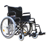 Silla de Ruedas Xtreme Bariátrica de 22 Pulgadas con Descansapiés