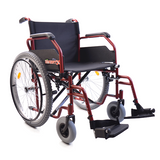 Silla de Ruedas Xtreme con Brazos FlipUp y Descansapies Abatibles y Desmontables - 20 pulgadas - Neumática - Rojo Fuego