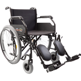 Silla de Ruedas Xtreme con Brazos FlipUp y Descansapies Abatibles y Elevapiernas - 20 pulgadas - Neumática - Negro Lodo