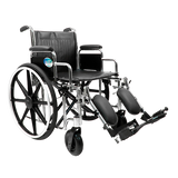 Silla de Ruedas MOVILI Extra-Ancha con Elevapiernas