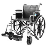 Silla de Ruedas Extra-Ancha con Descansapies Movili