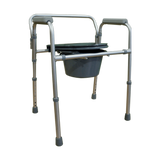 Cómodo de Aluminio con Respaldo Acabado Natural