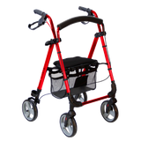 Andadera Rollator KD de Aluminio - Plegable - Roja
