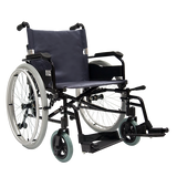 R2MIL Forte de Aluminio - Brazos Flip Up y Descansapies Desmontables - Neumática - Color Negra