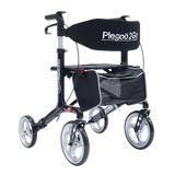 Andadera Rollator de Aluminio Plegable con Ruedas - Negro Perla