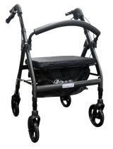 Andadera Rollator Bariátrica Extra Ancha - Plegable con Ruedas - Gris