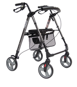 Andadera Rollator KD de Aluminio - Plegable con Ruedas - Verde Acerado