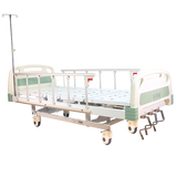 Cama Manual de 3 Funciones con Barandales de Aluminio