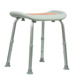 Banco Ducha de Aluminio sin Respaldo con Agarraderas