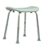 Banco Ducha de Aluminio sin Respaldo con Agarraderas