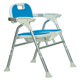 Silla Ducha de Aluminio Plegable con Respaldo