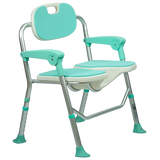 Silla Ducha de Aluminio Plegable con Respaldo