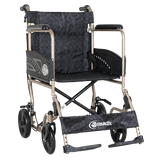 Silla de Ruedas de Traslado Movili Motion 18" Champagne con Ruedas 8"