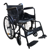 Silla de Ruedas de Acero , Negro 20"