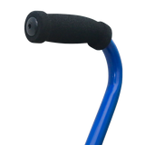 Bastón de Aluminio Esmaltado Mango Cuello de Ganso - Azul Brillante