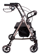 Andadera Rollator de Aluminio Ultra Compacta de Lujo - Gris