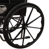 Silla de Ruedas Movili Motion con Brazos Fijos - Descansapies Abatibles/Desmontables - Platinum Vein