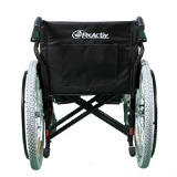 Silla de Ruedas Xtreme con Brazos FlipUp y Descansapies Abatibles y Desmontables - 20 pulgadas - Neumática - Negro Lodo